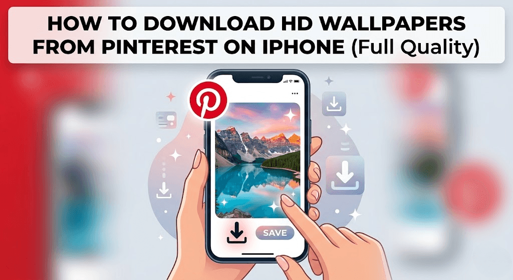 How to Download HD Wallpapers from Pinterest on iPhone (Full Quality)