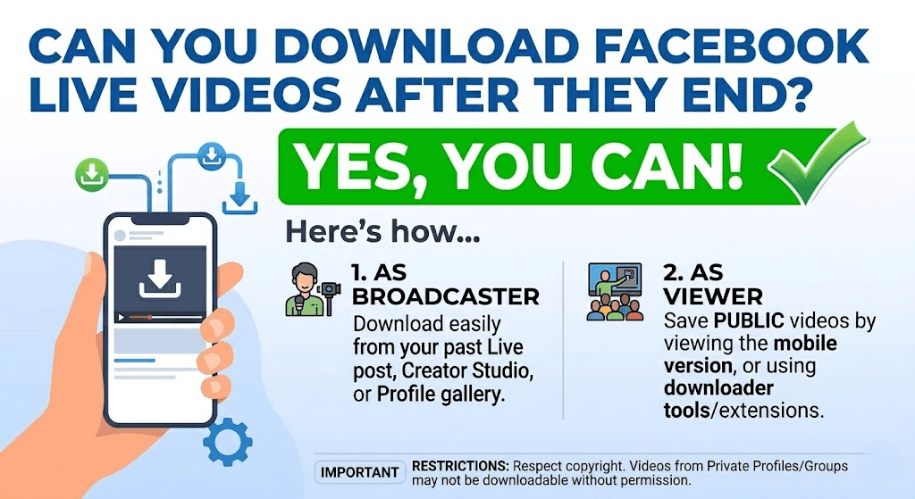 Can You Download Facebook Live Videos After They End?