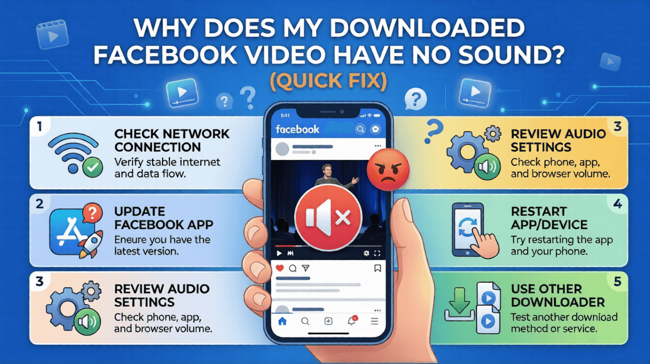 Facebook Video No Sound Quick Fix