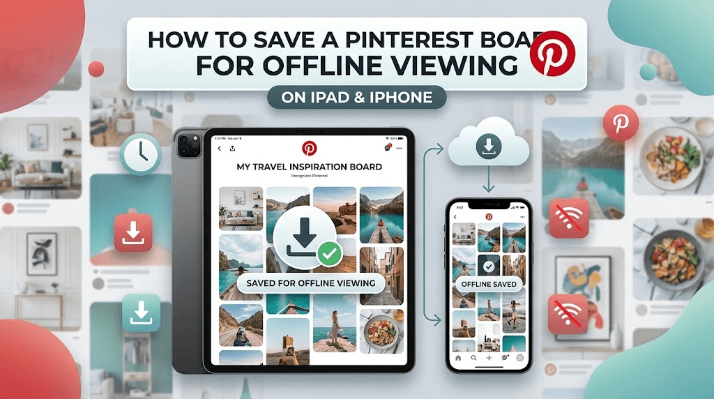 How to Save a Pinterest Board for Offline Viewing on iPad & iPhone