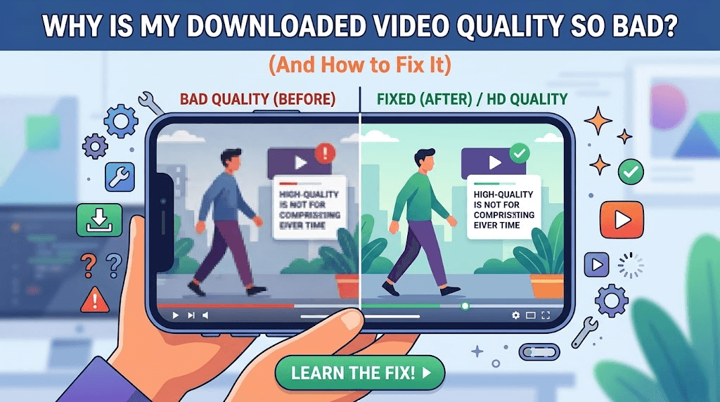 Why Is My Downloaded Video Quality So Bad (And How to Fix It)